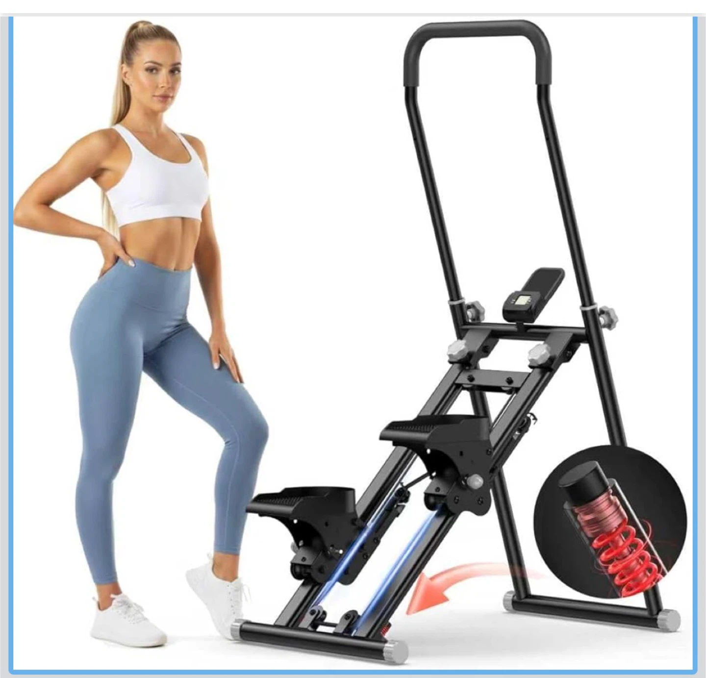 Vertical Climber Exercise Machine with Smart Display
