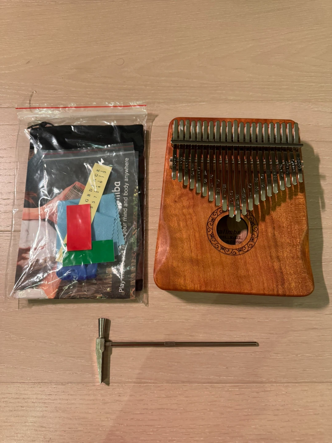 17-Key Kalimba Thumb Piano with Accessories 🧡