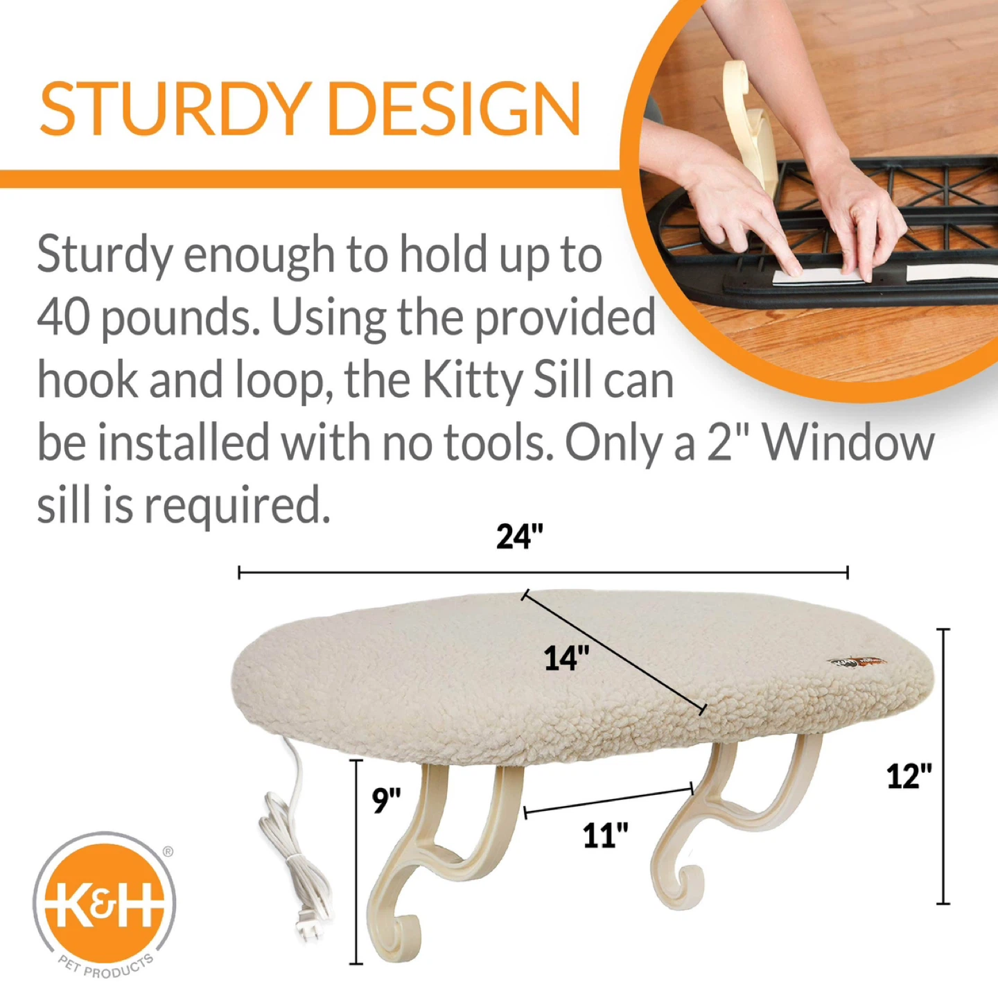 K&H Cat Window Sill Bed - photo 4