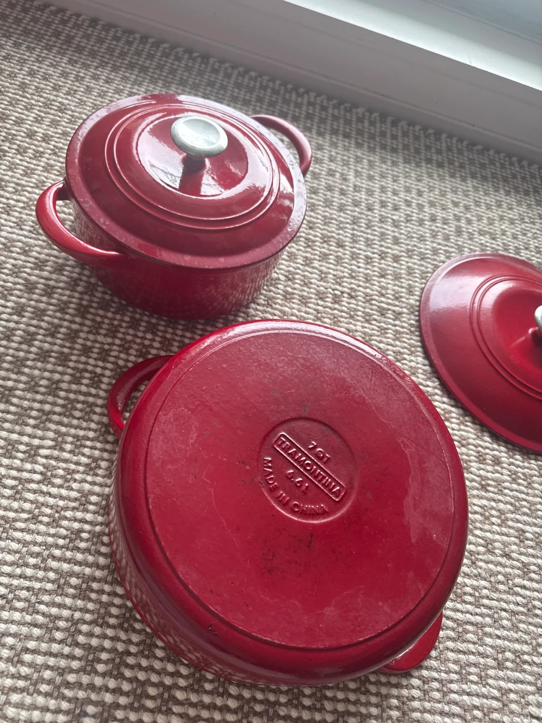 Tramontina Enameled Cast Iron Dutch Oven 6.5 Qt Red
