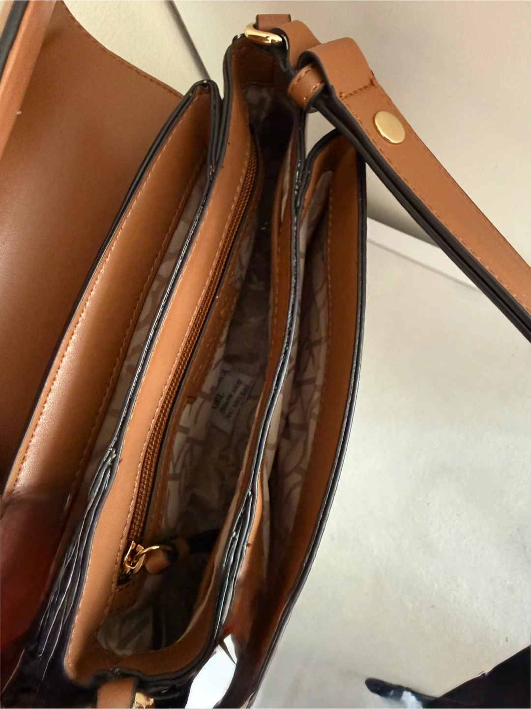 Calvin Klein Shoulder Bag - Brown & White Monogram - photo 5
