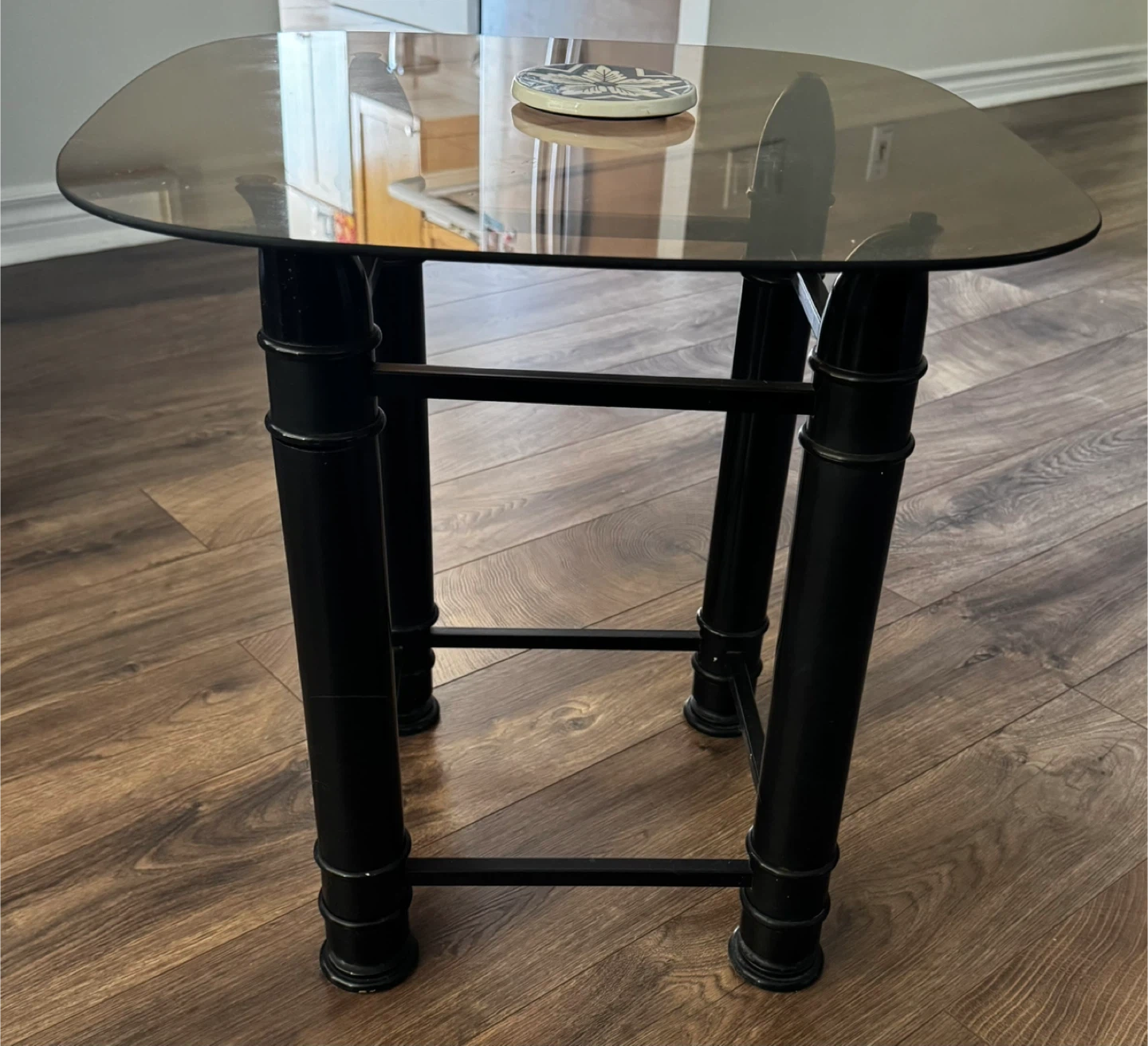Glass Side Table 🧡