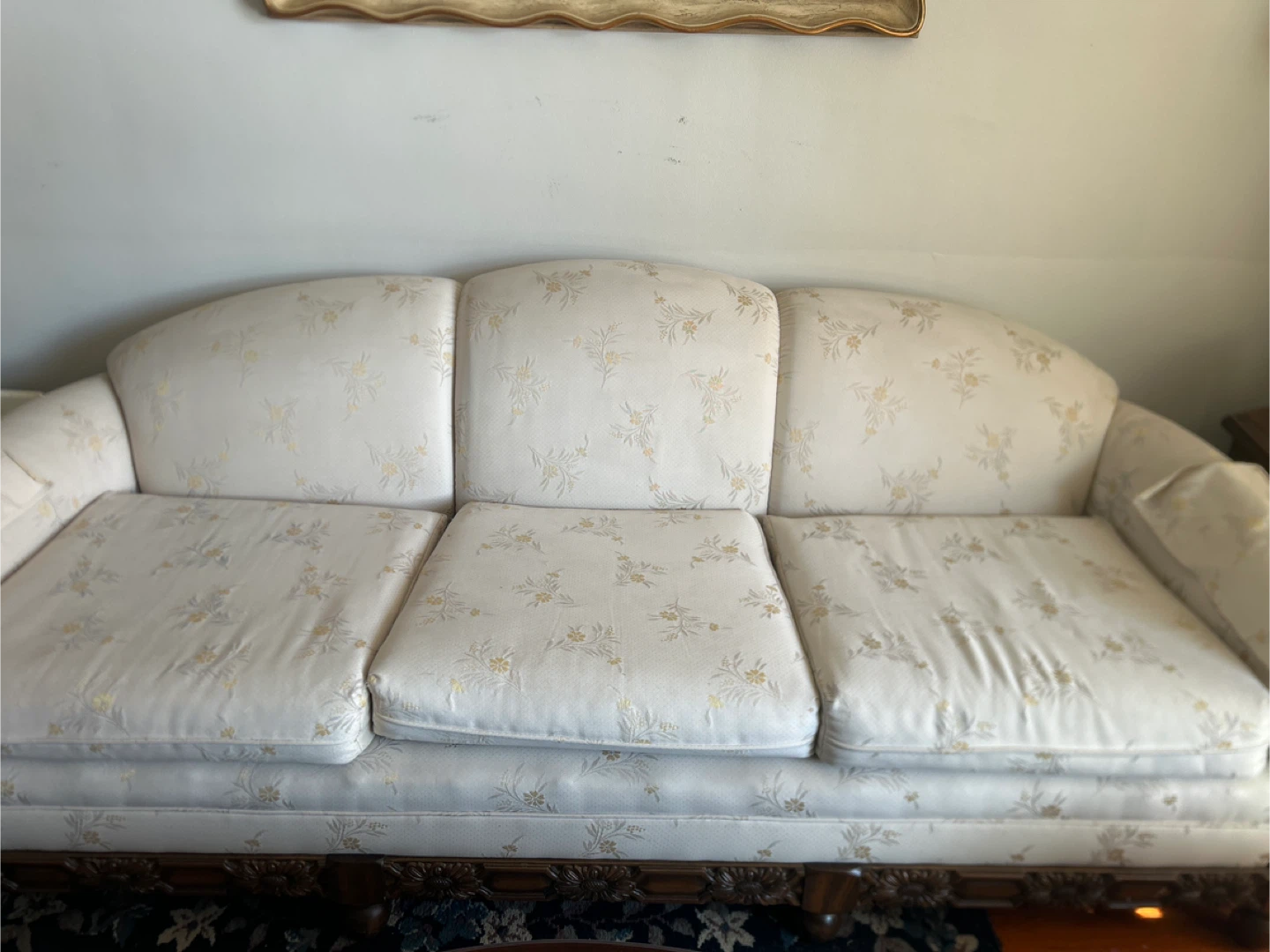 Vintage Floral Upholstered Accent Chair - photo 4