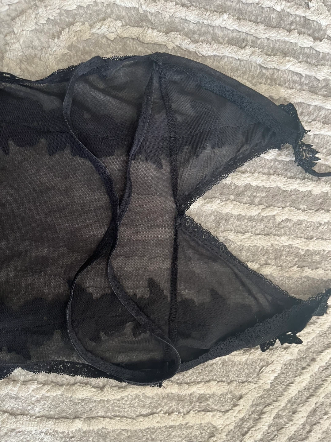 Black Lace bodysuit w cross back NEW - photo 3