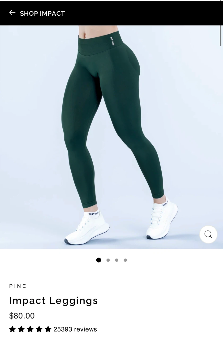 DFYNE Impact Leggings - Pine Green L