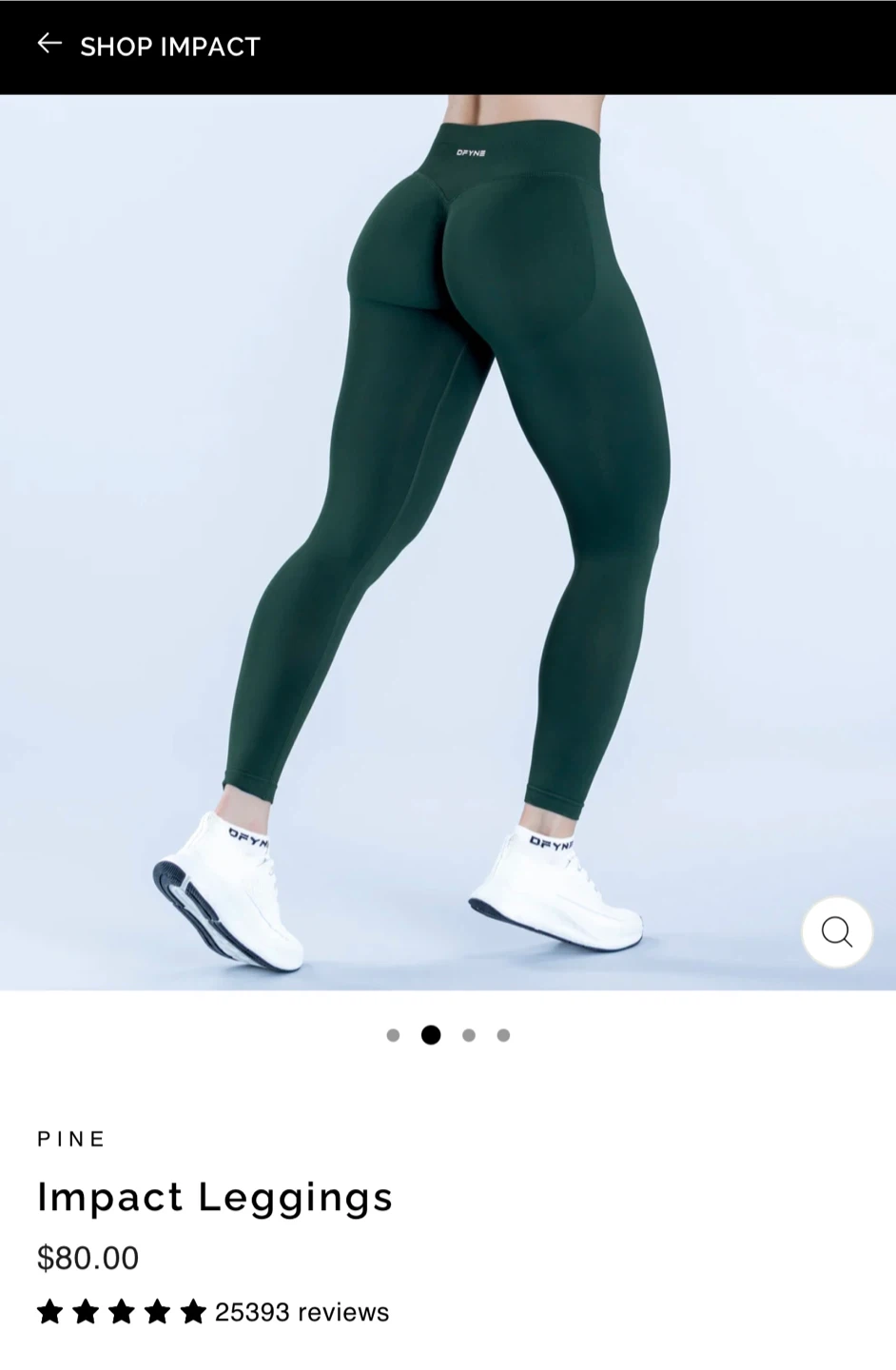 DFYNE Impact Leggings - Pine Green L - photo 2