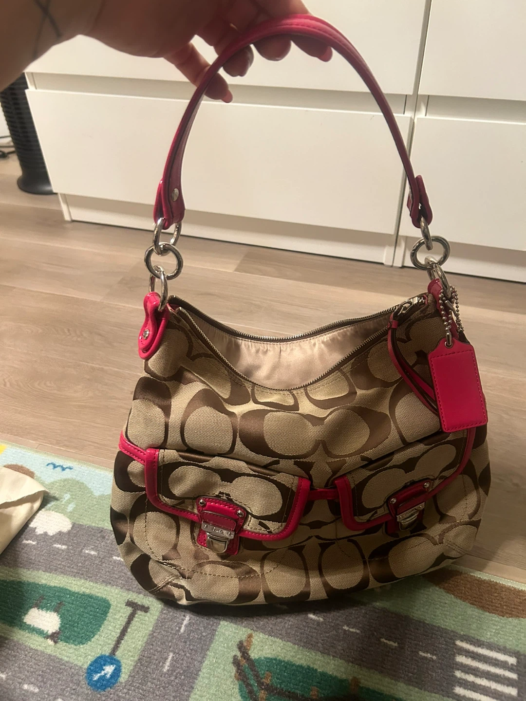 TOD'S Black Nylon Duffel Bag. And coach bag - photo 4