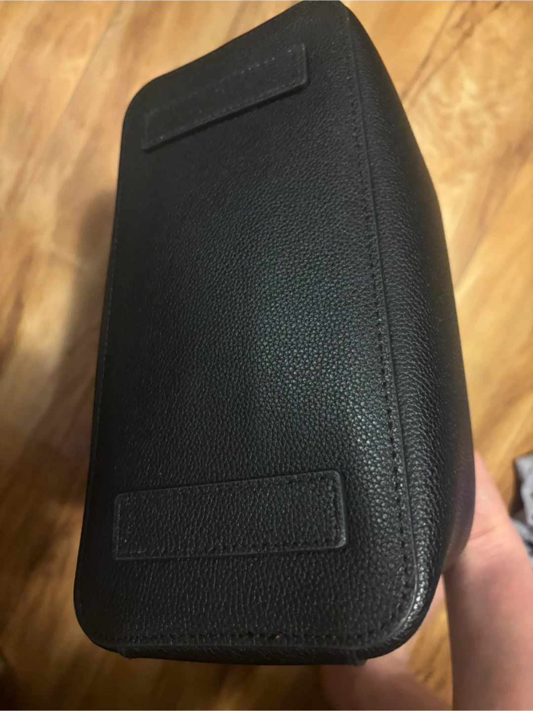Brand New ESQUIRE Korea Black Leather Tote Bag with Pompom - photo 3