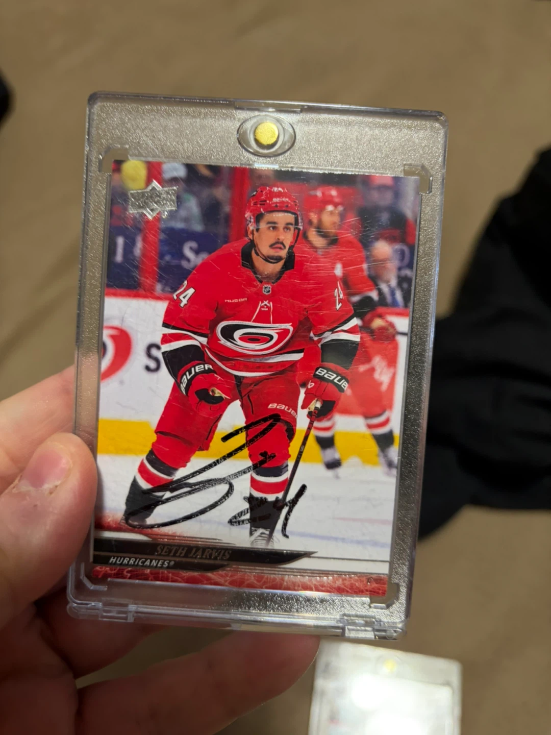 Seth Jarvis Autographed Hockey Card - Carolina Hurricanes