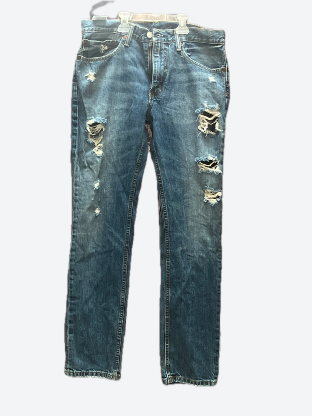 Levi's Men's Blue Distressed Jeans