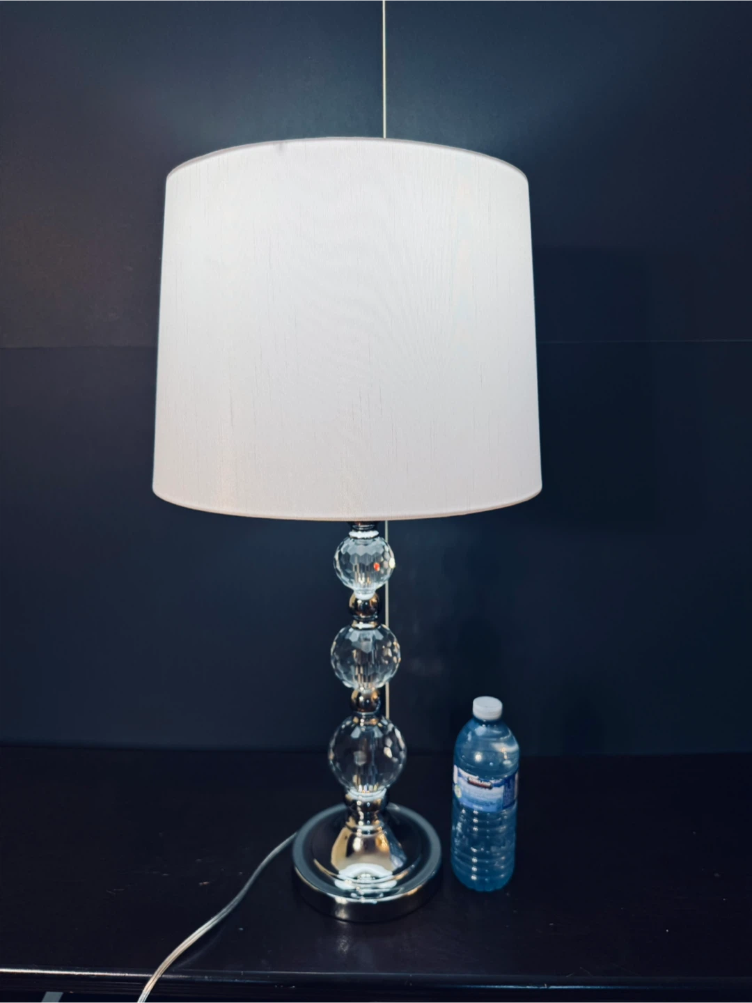 Crystal and Chrome Table Lamp - photo 2