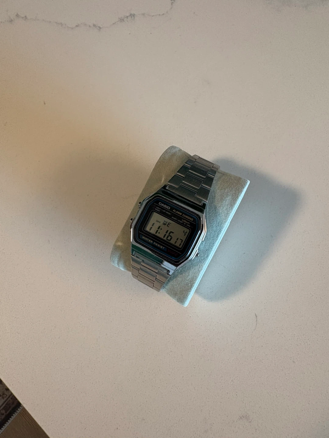 Casio A158W Stainless Steel Water Resistant Watch