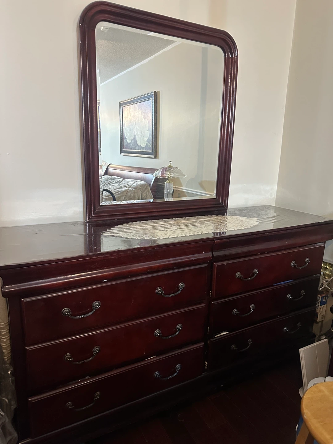 Wooden Bedroom Set - Bed Frame and Dresser - photo 5