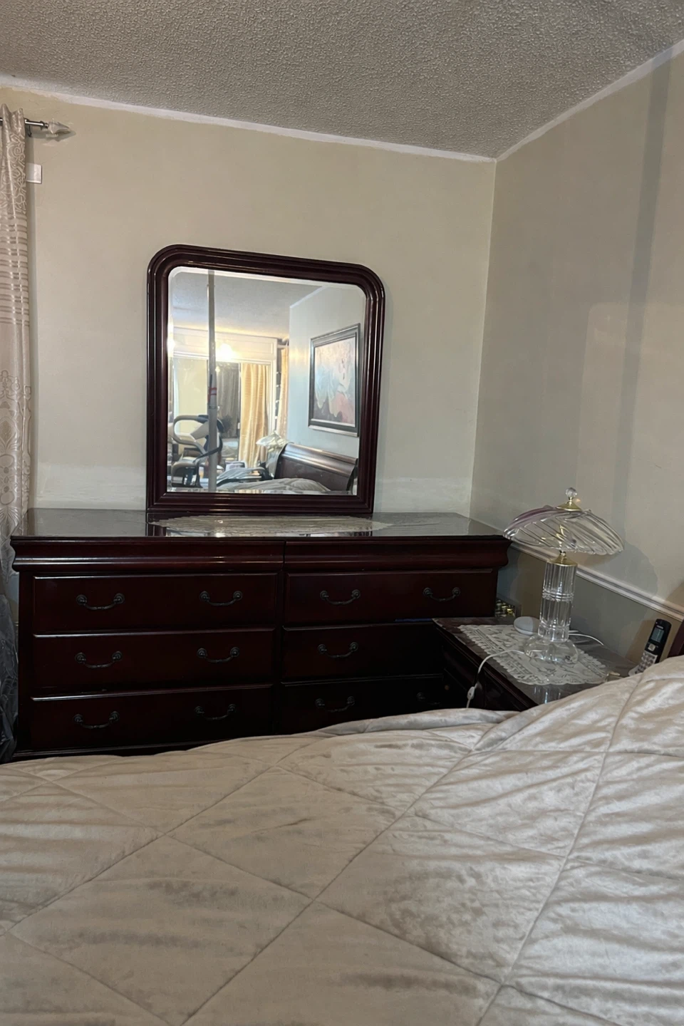 Wooden Bedroom Set - Bed Frame and Dresser - photo 3