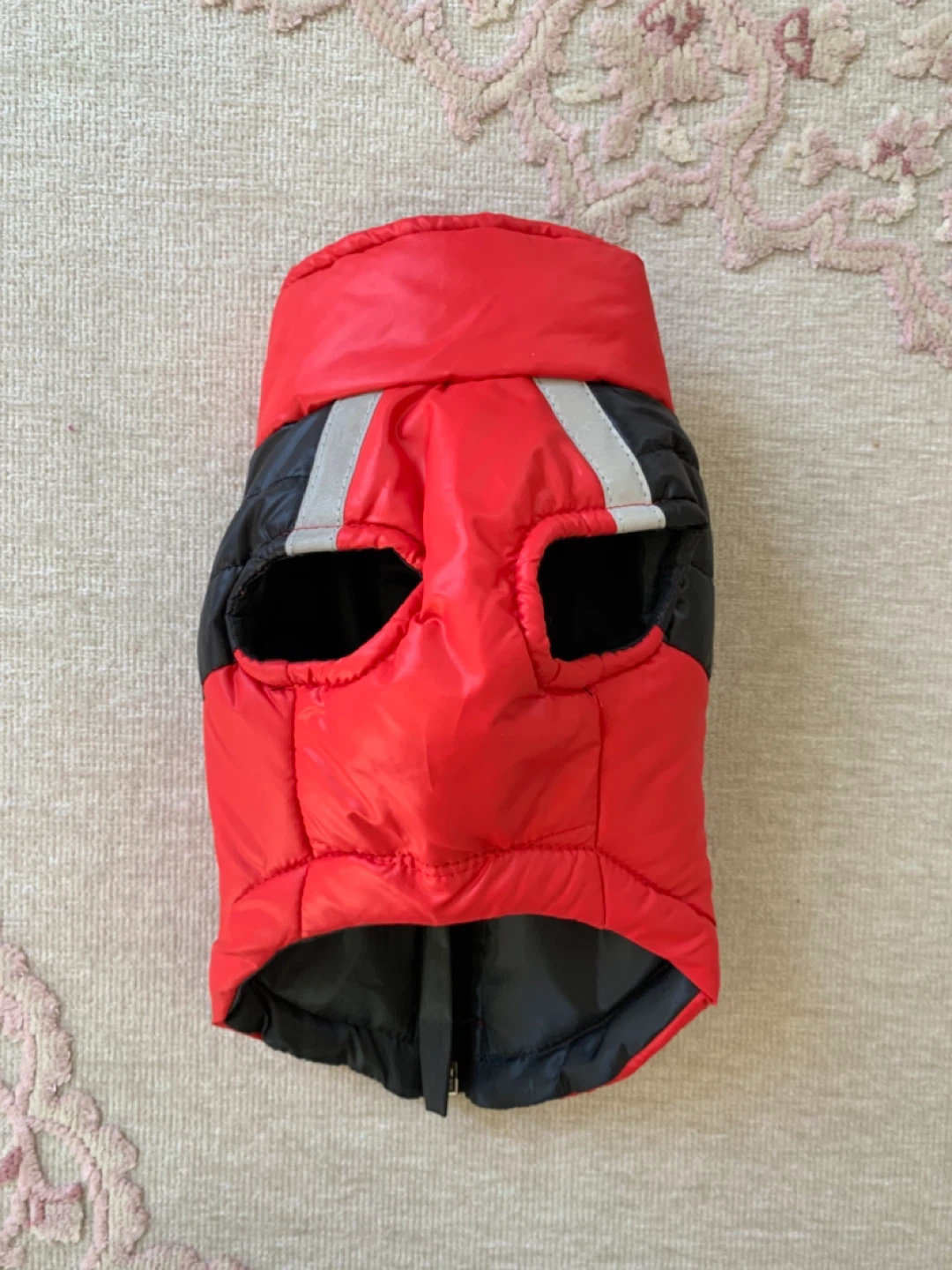 DUOMM Red and Black Puffer Dog Vest - photo 4