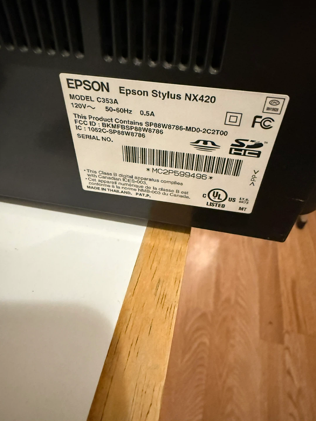 Epson Stylus NX420 All-in-One Printer - photo 2