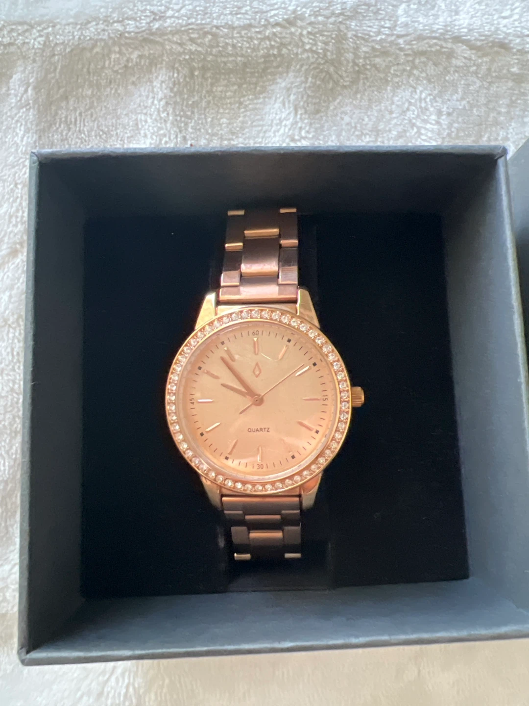 NIC & SYD Rose Gold Watch with Swarovski Crystals