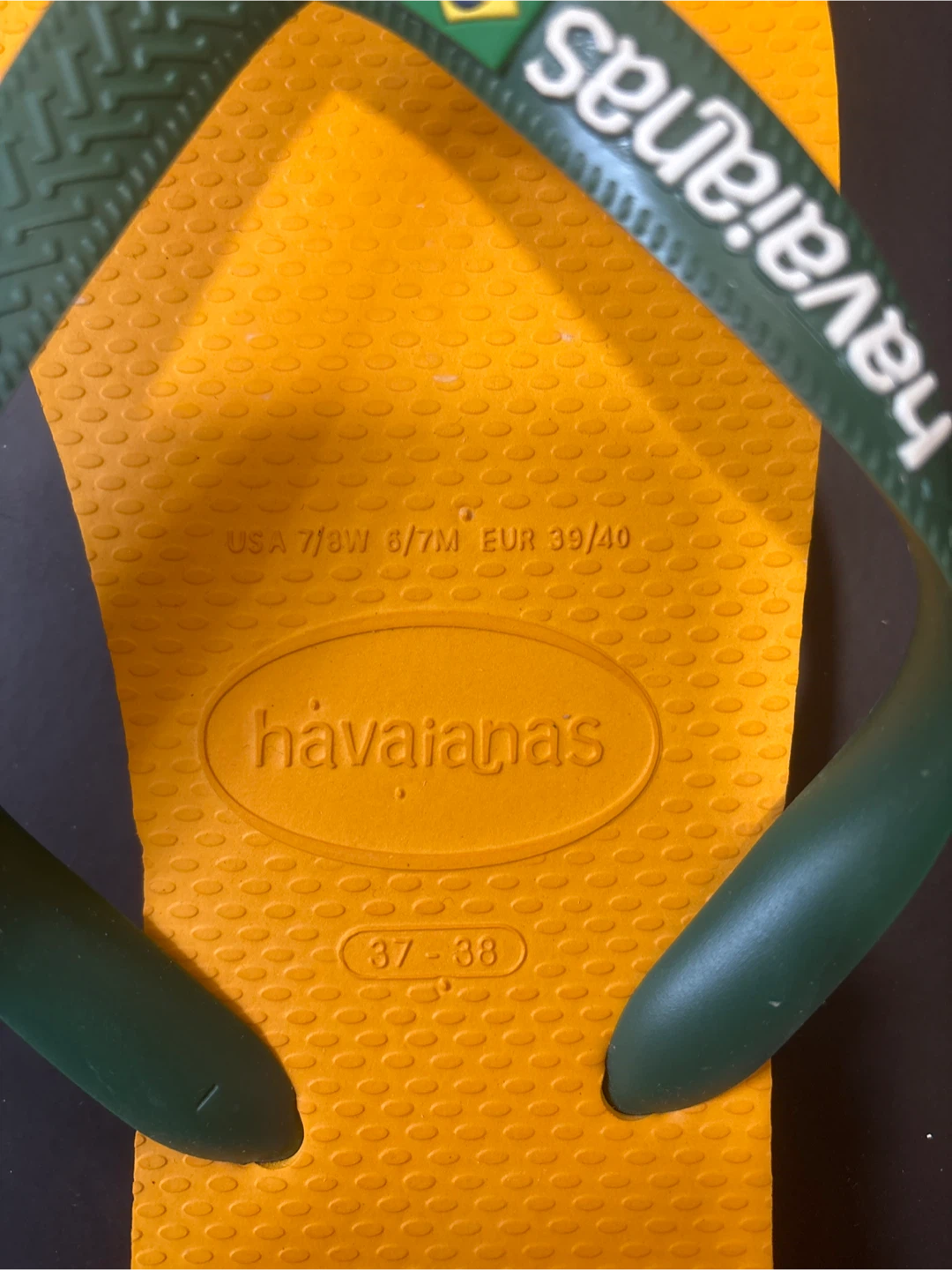 Havaianas Flip Flops - Yellow/Green - women’s 7/8 - photo 3