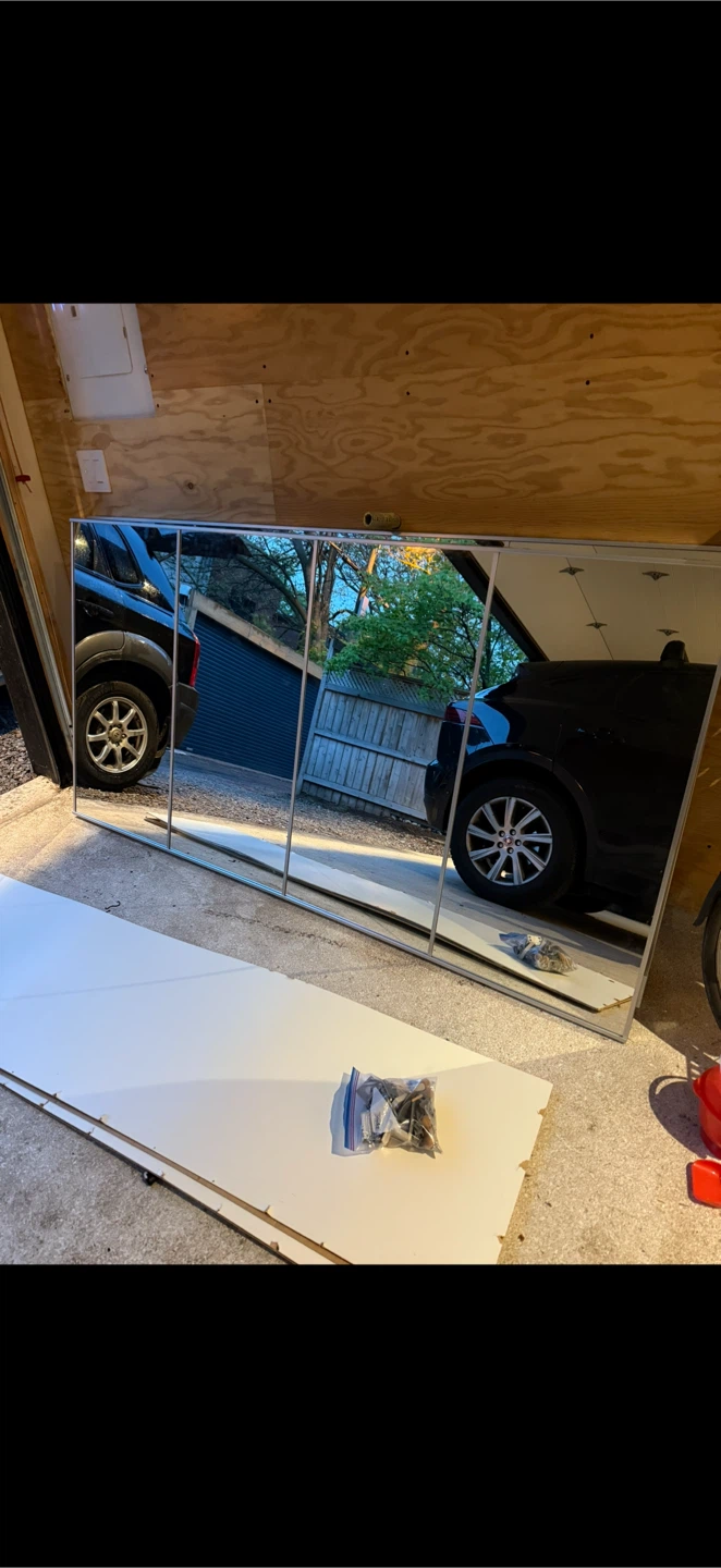 IKEA PAX mirrored wardrobe