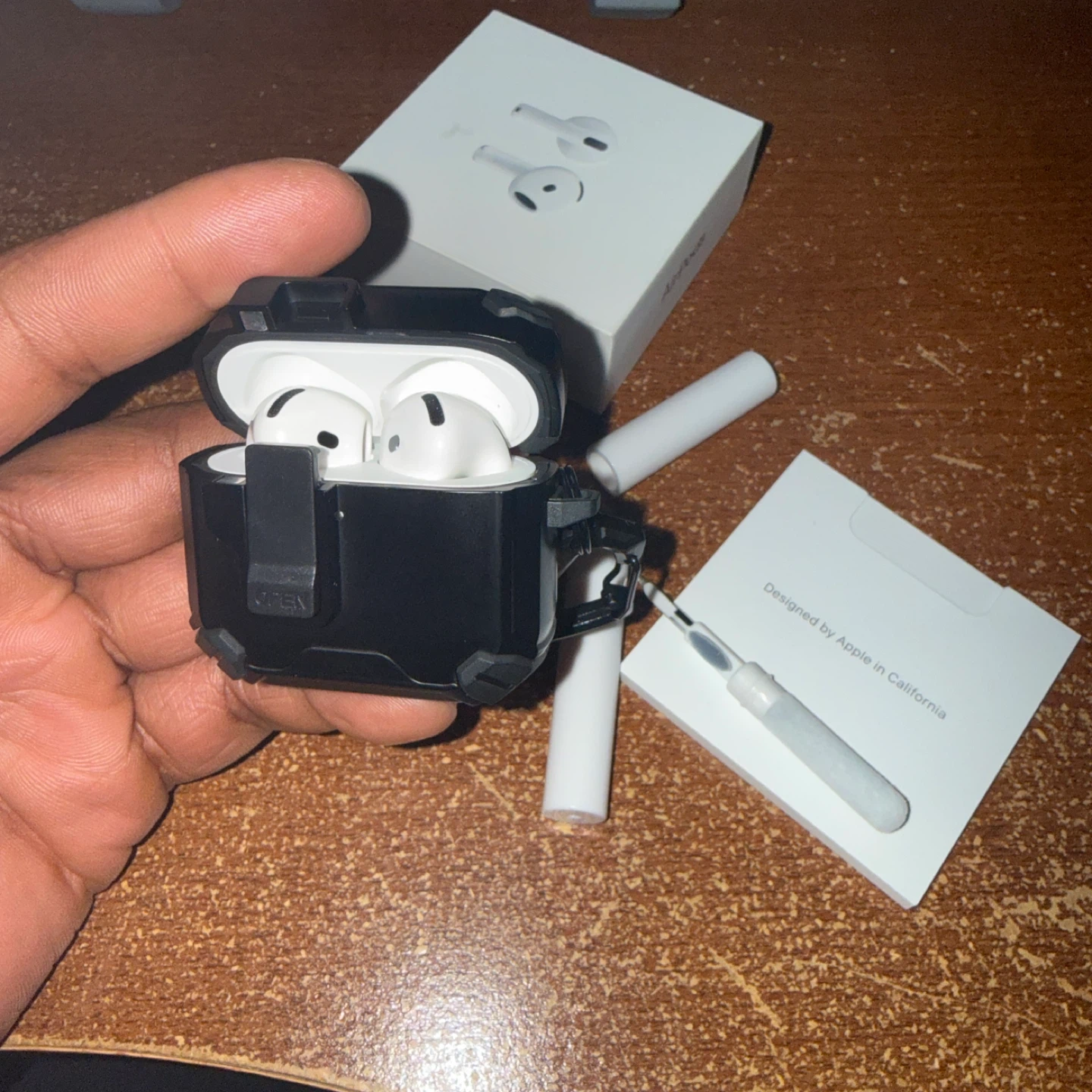 AirPods 4 + Case cover with cleaning kit (Real one) - photo 5