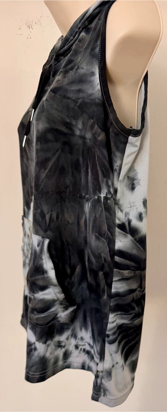 EMMEJORD Tie-Dye Sleeveless Hoodie - photo 4