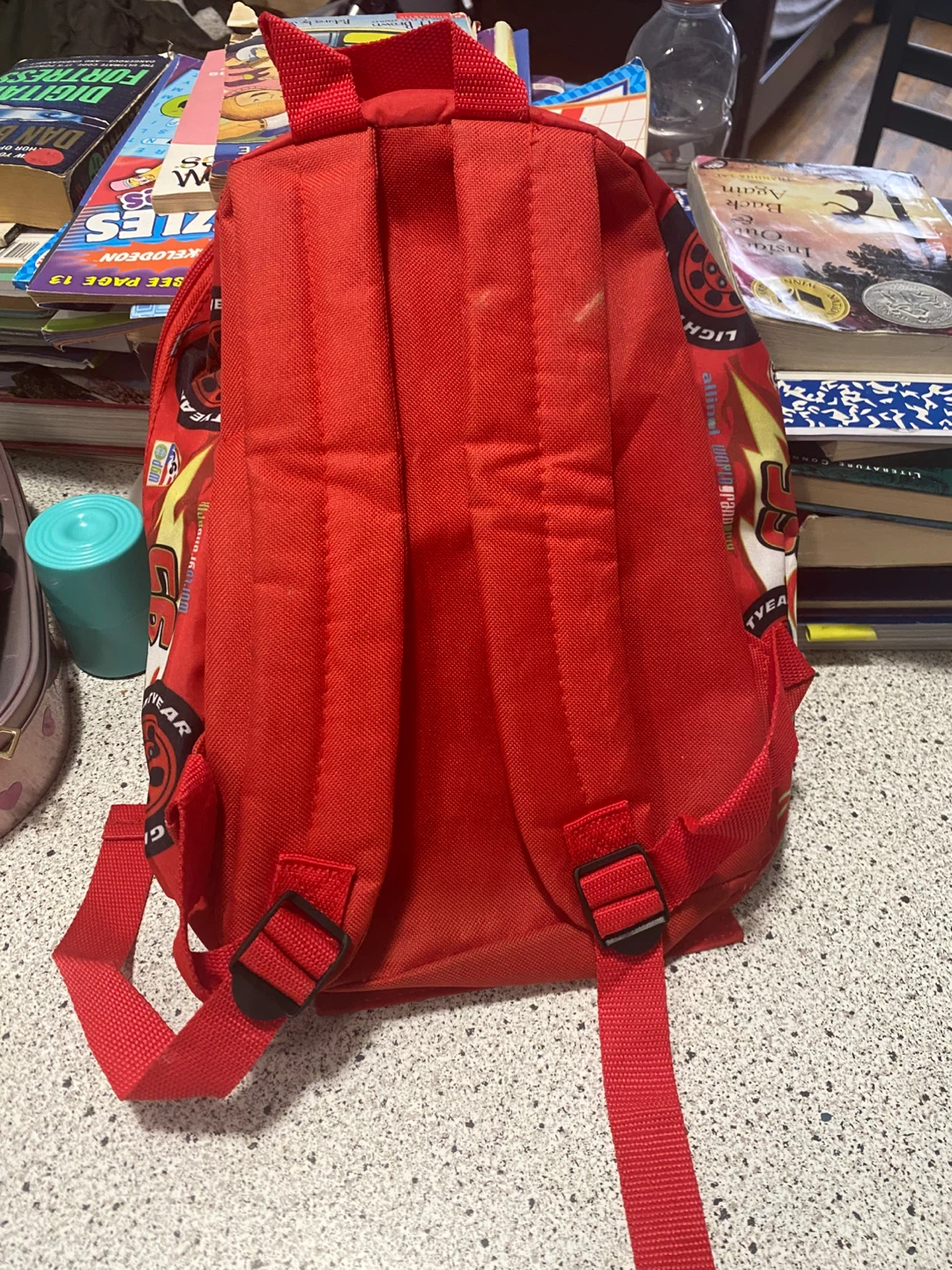 Disney Pixar Cars Lightning McQueen 95 Red Backpack - photo 4