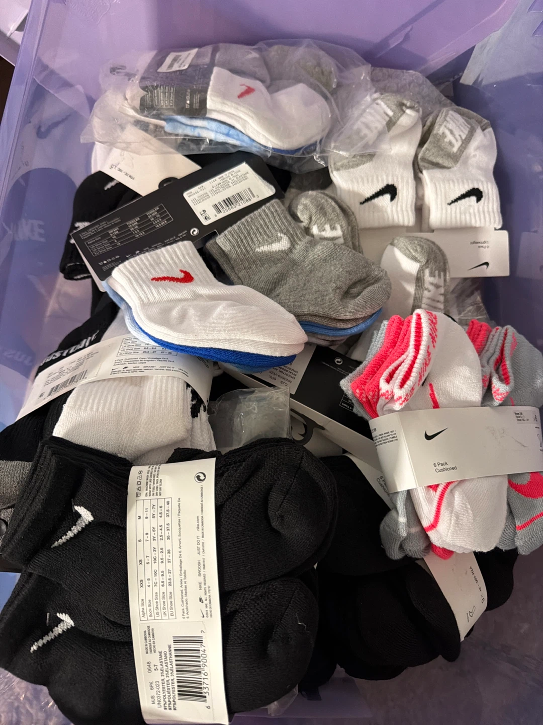 Nike Socks Assorted Colors & Sizes