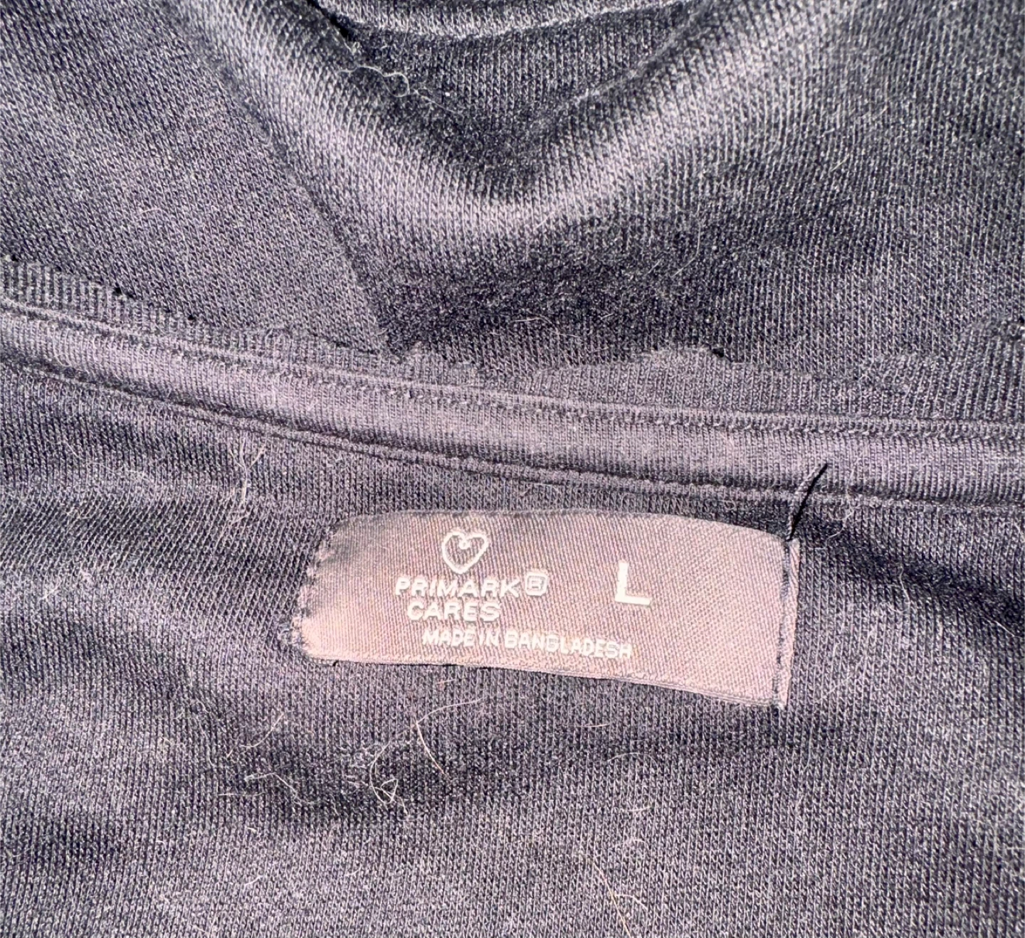 Primark Cares Black Long Sleeve Sweatshirt Size L - photo 2