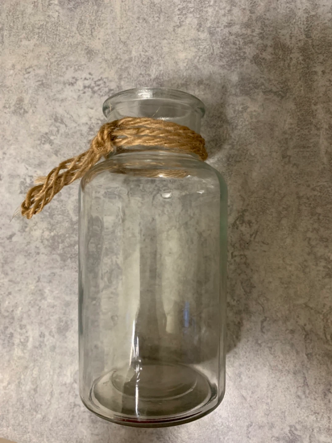 Decorative Glass Bottle with Twine Accent - photo 2