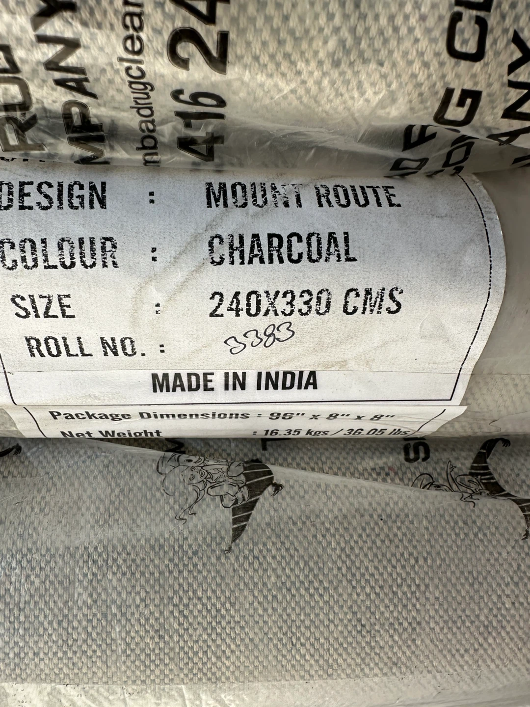 Mount Route Charcoal Area Rug - 240x330 cm - photo 3
