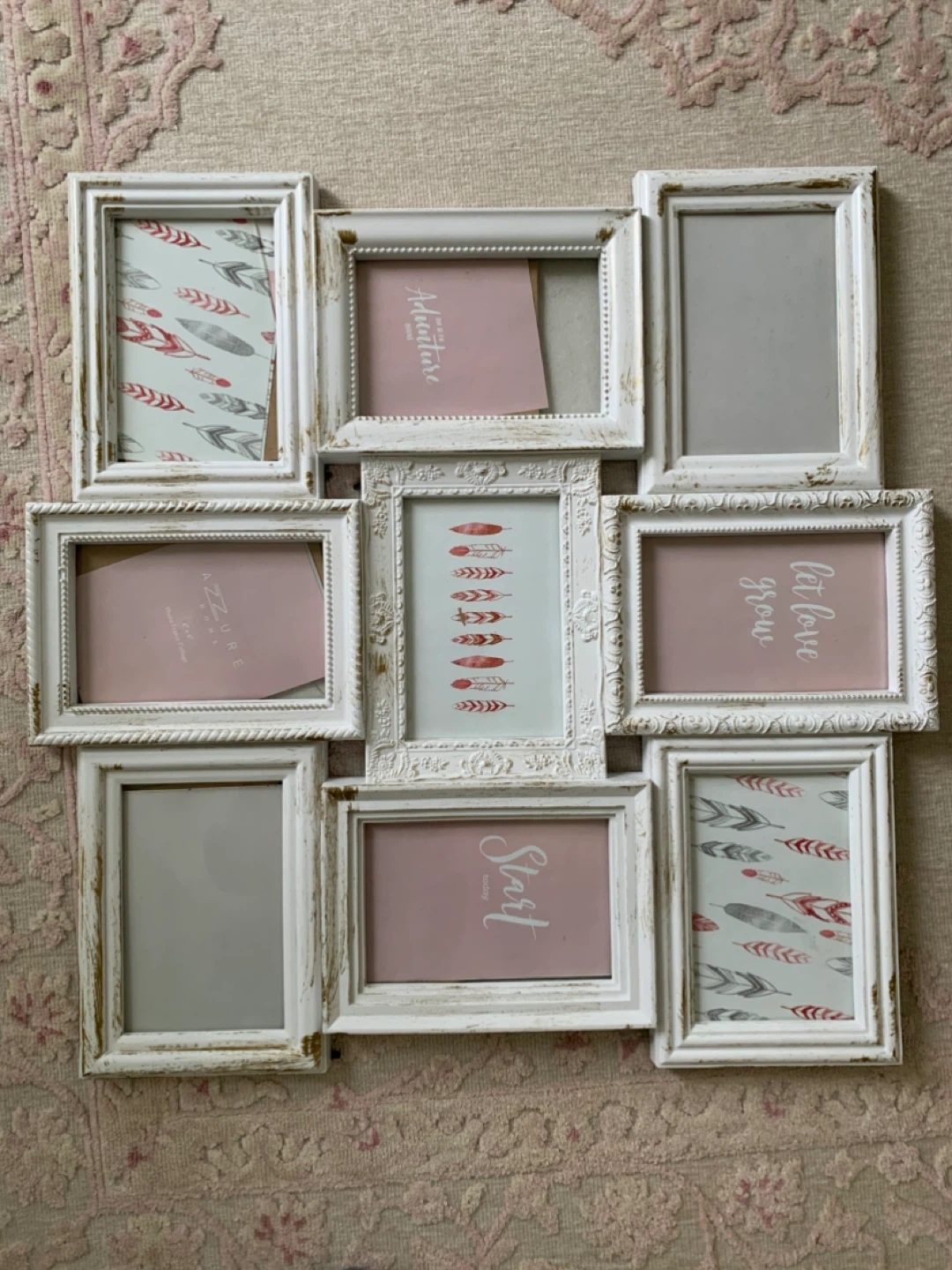 White Multi-Photo Frame Collage