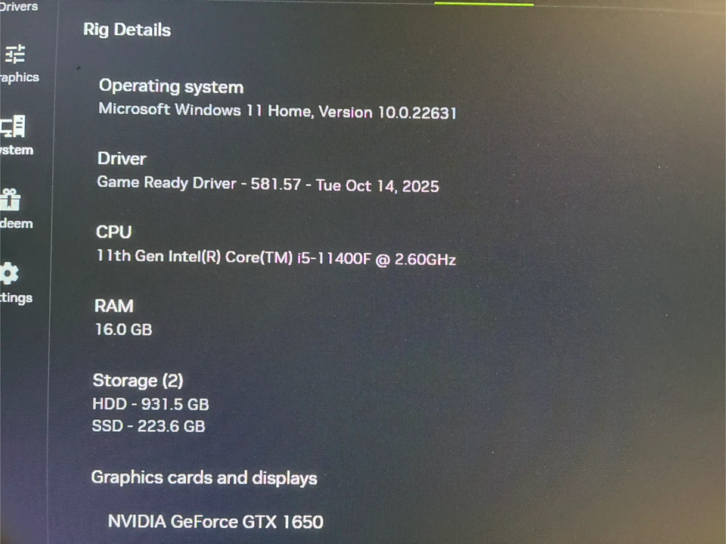 MSI Gaming Desktop PC - Intel i5-11400F, 16GB RAM, GTX 1650 - photo 2