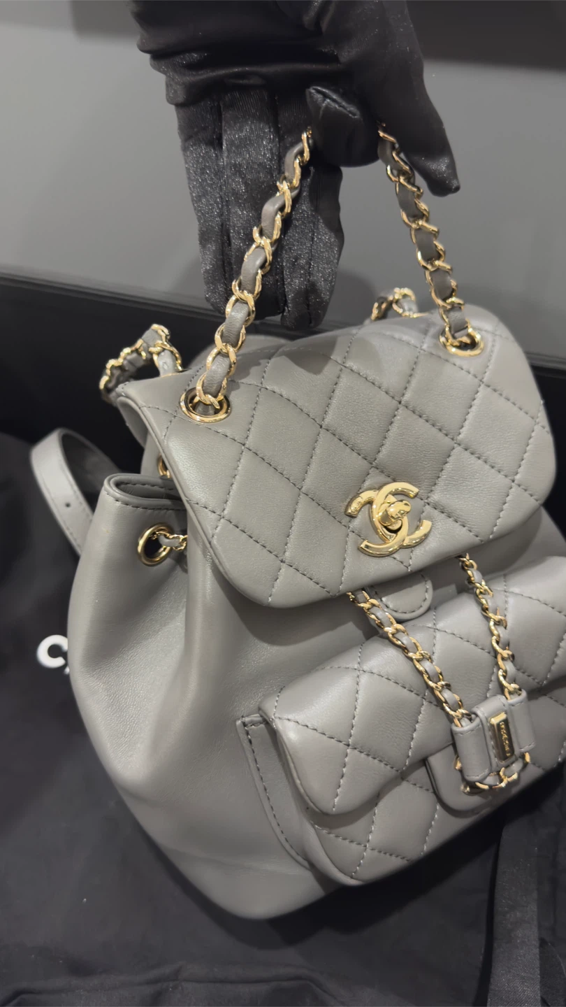 Full set with original receipt Chanel mini Duma backpack - photo 2