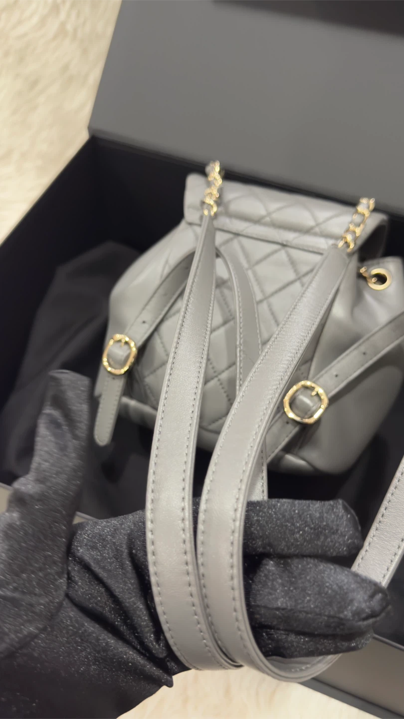 Full set with original receipt Chanel mini Duma backpack - photo 5