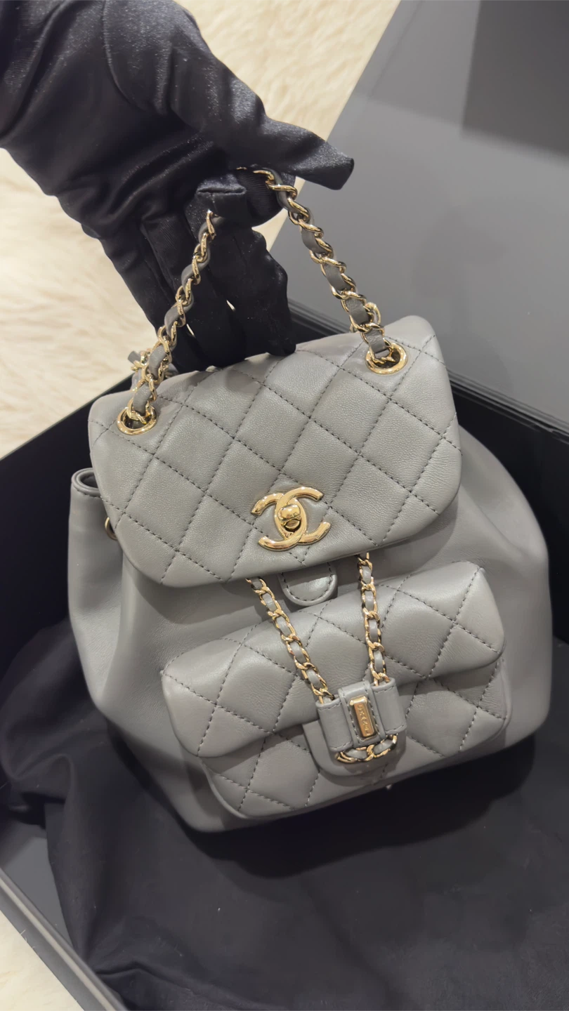 Full set with original receipt Chanel mini Duma backpack
