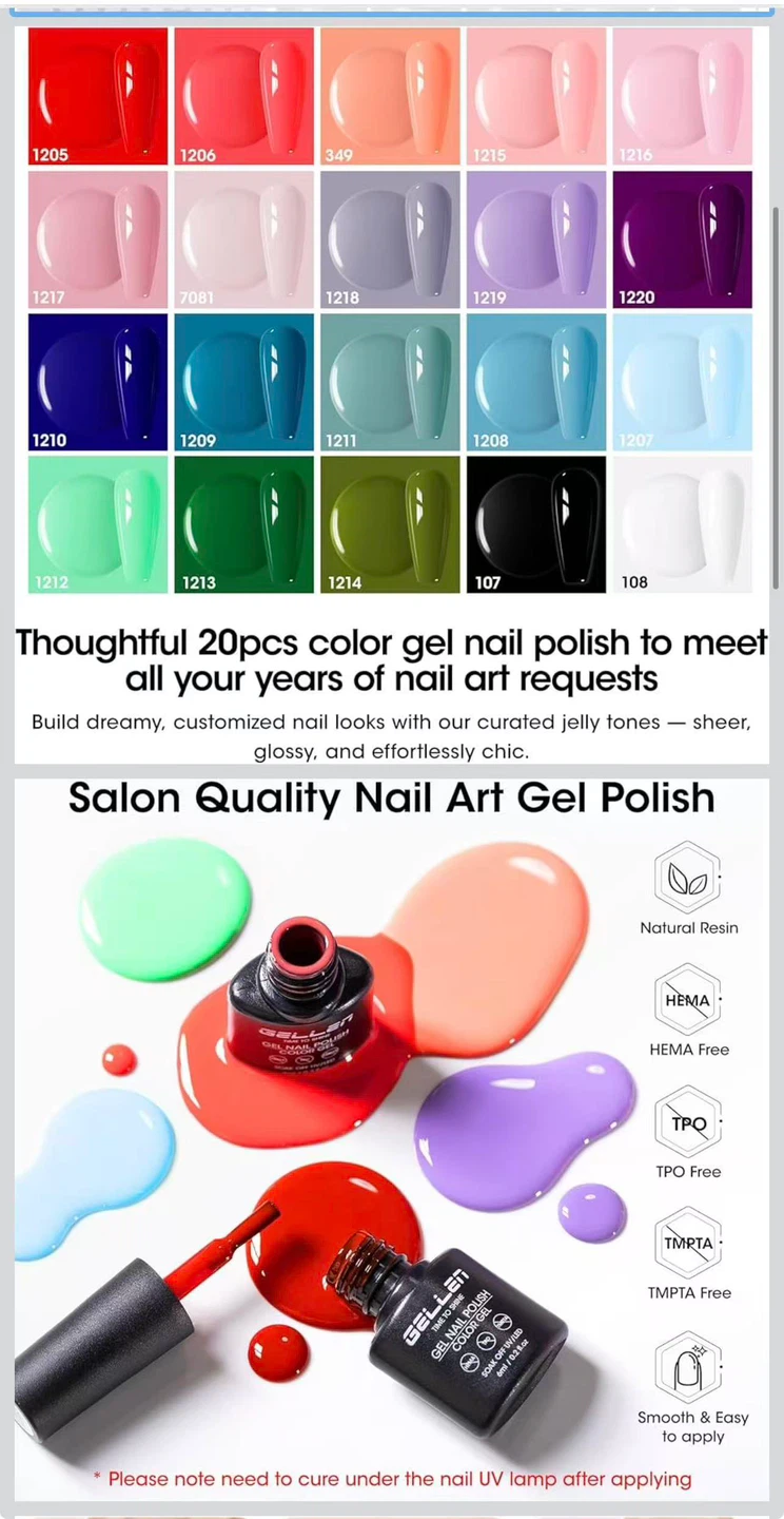 24 Piece Gel Nail Polish Kit - photo 2