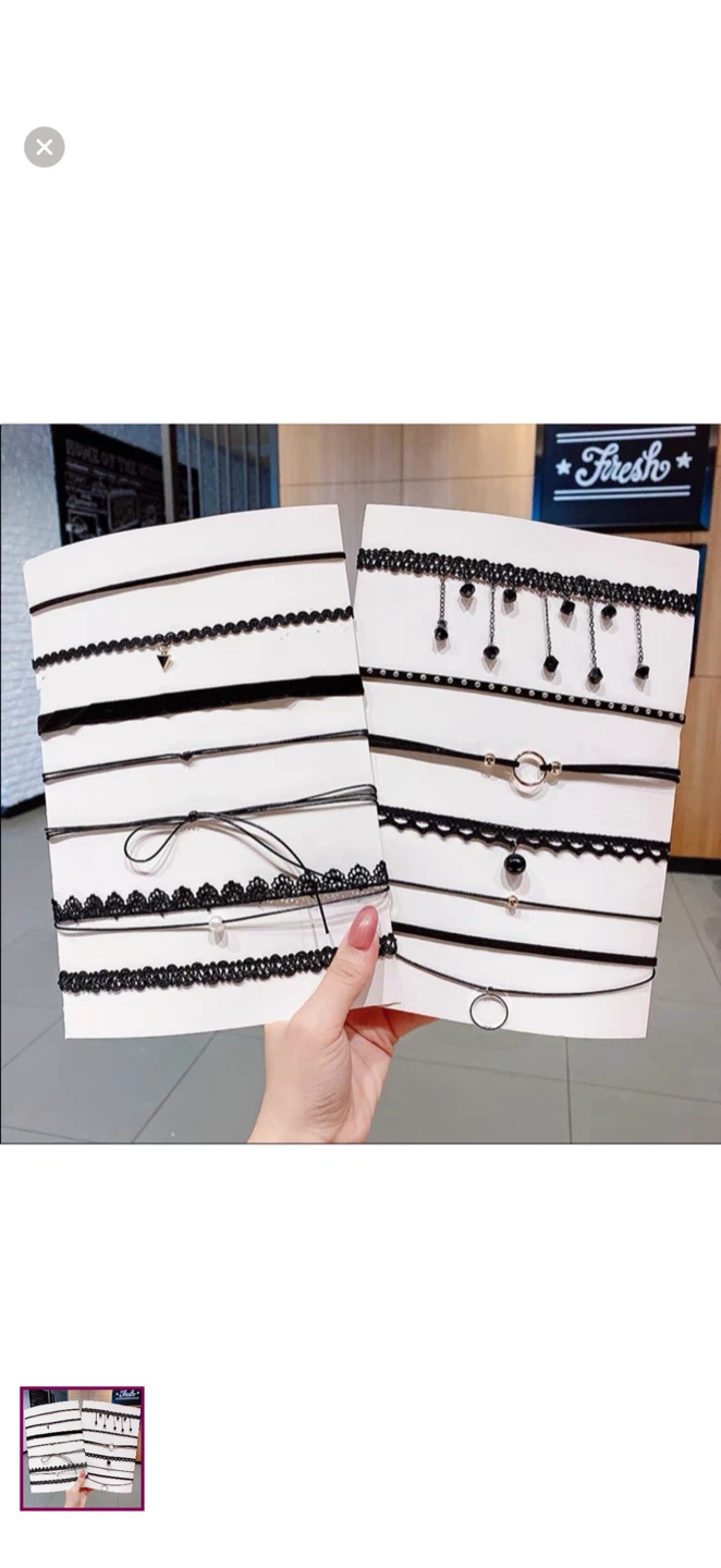 NEW 13 Pieces of Stylish Black Chokers