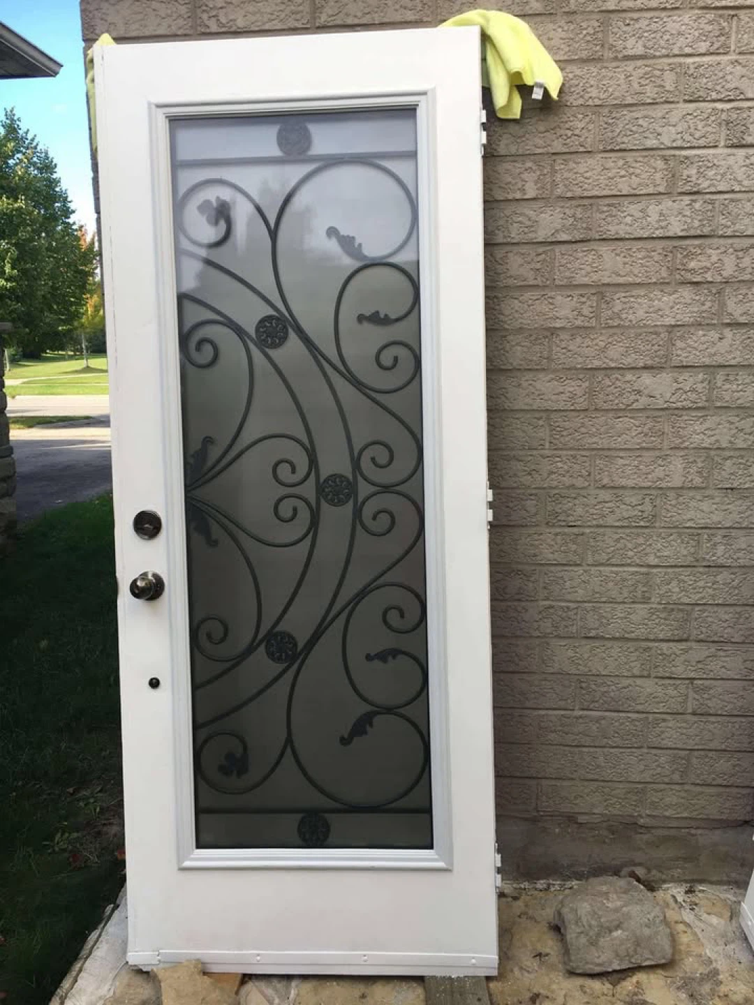 Wrought iron double entry doors - photo 2