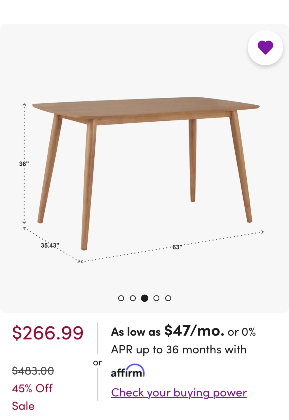 A Counter-height Dining Table with 4 Stools - photo 4