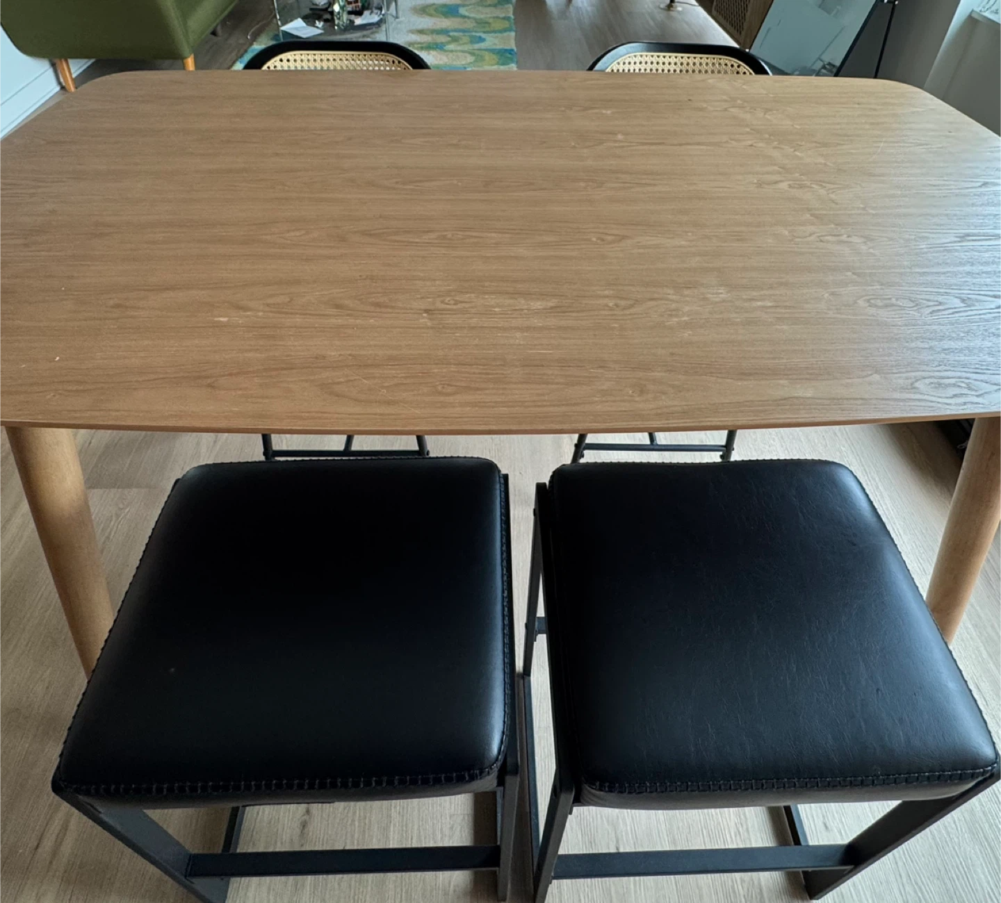 A Counter-height Dining Table with 4 Stools - photo 3