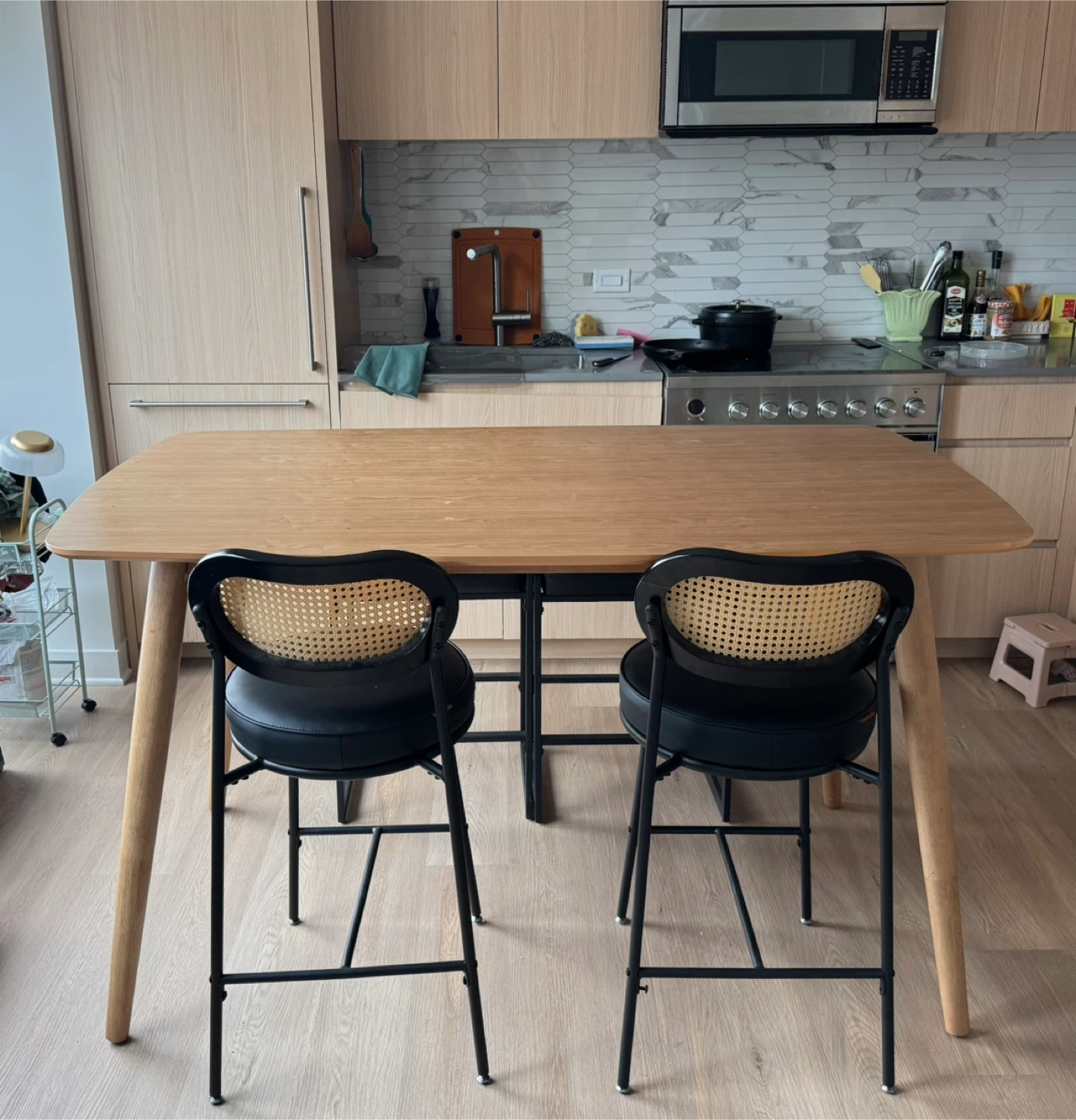 A Counter-height Dining Table with 4 Stools - photo 2