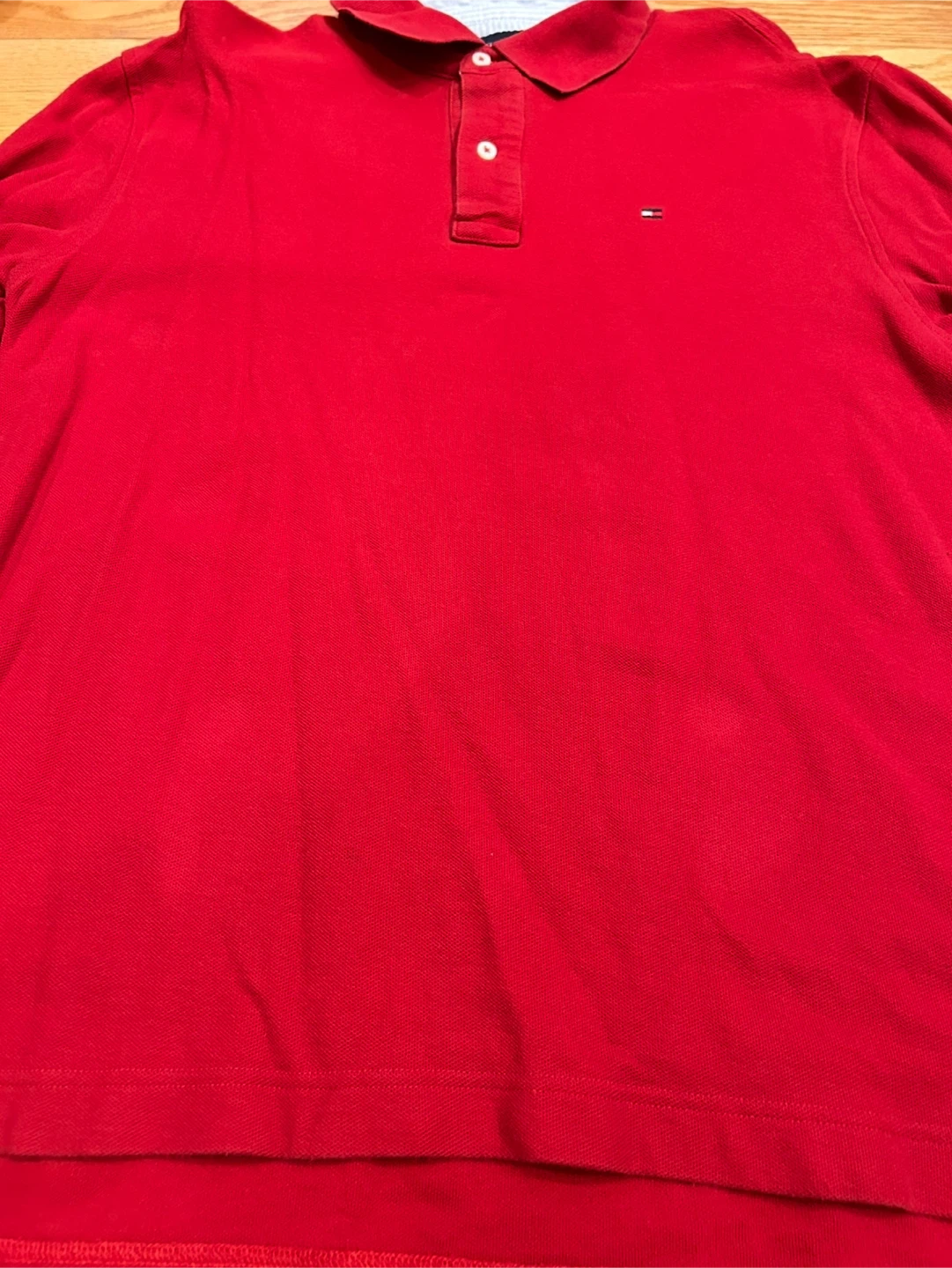 Tommy Hilfiger Red Polo Shirt - Large - photo 3