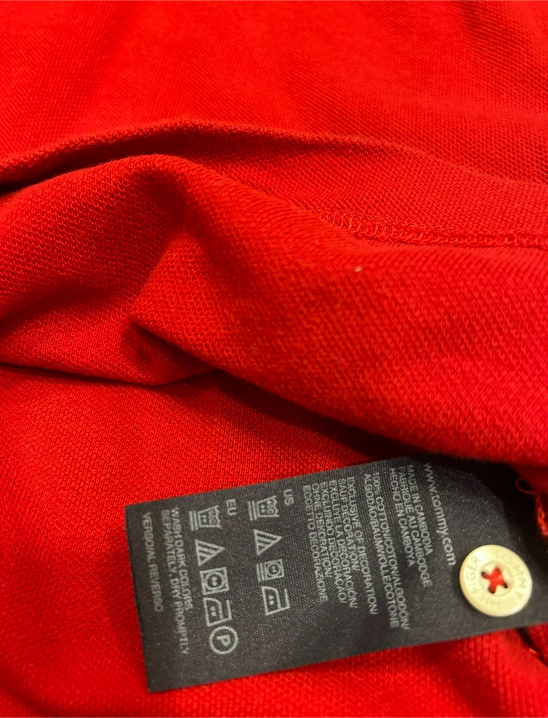 Tommy Hilfiger Red Polo Shirt - Large - photo 5