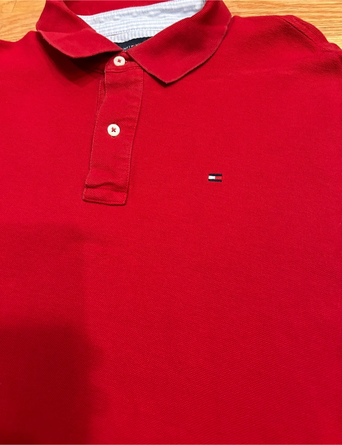 Tommy Hilfiger Red Polo Shirt - Large - photo 4