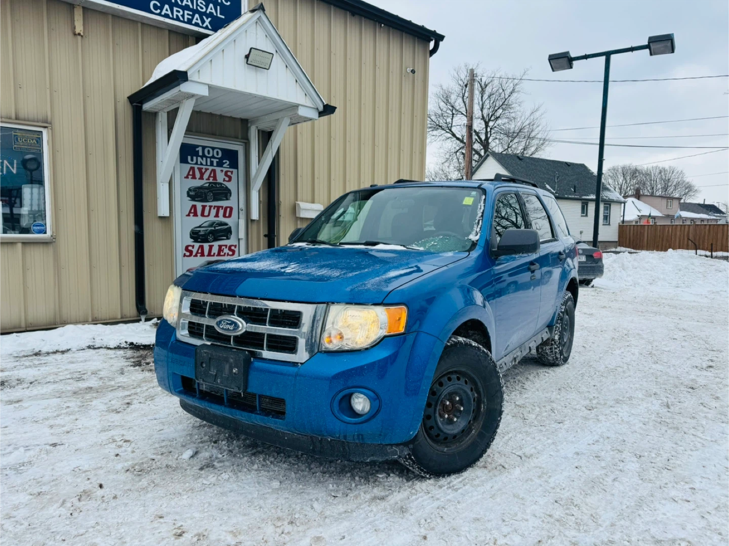 Blue Ford Escape SUV