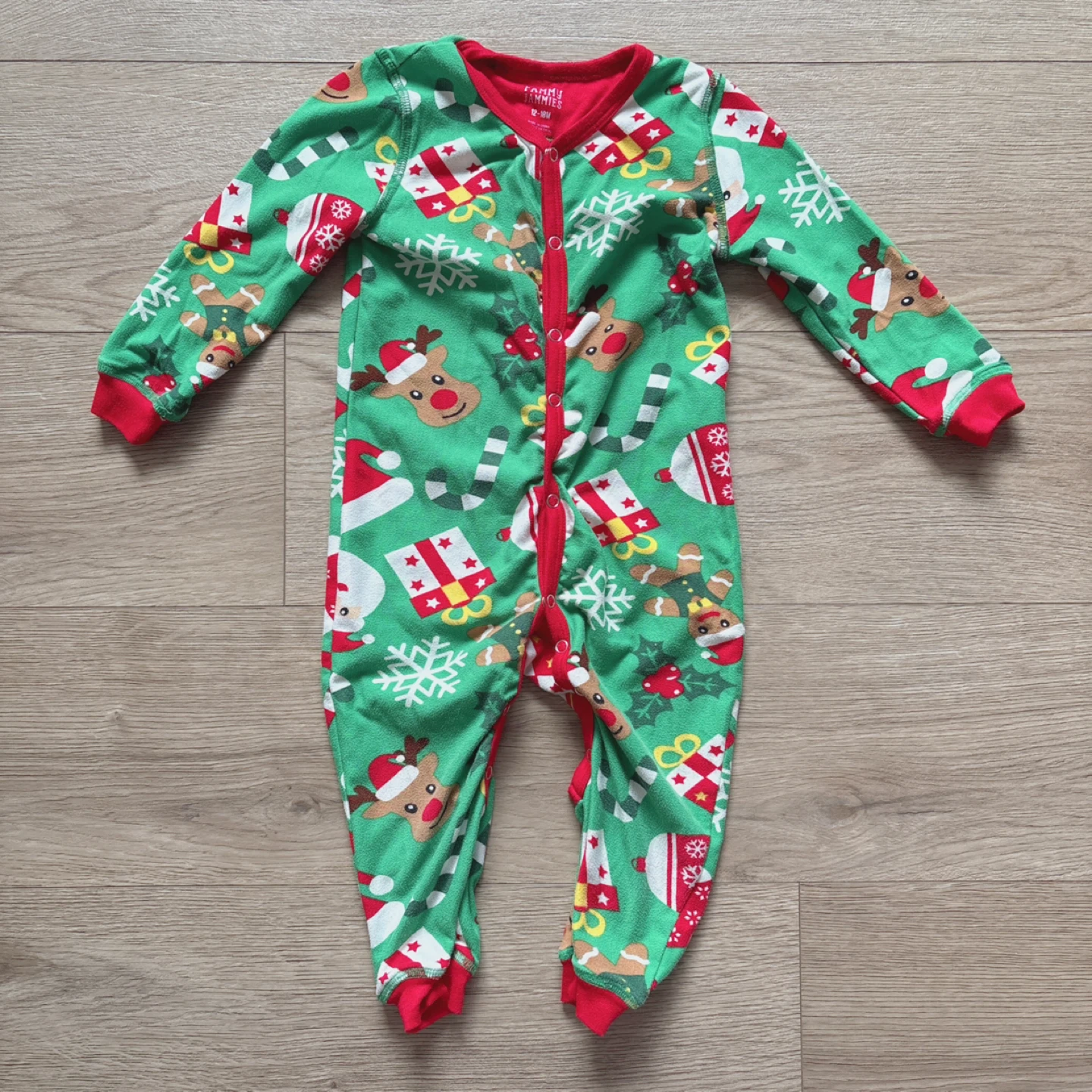 Toddlers Christmas pyjama onesie 12-18M 🧡