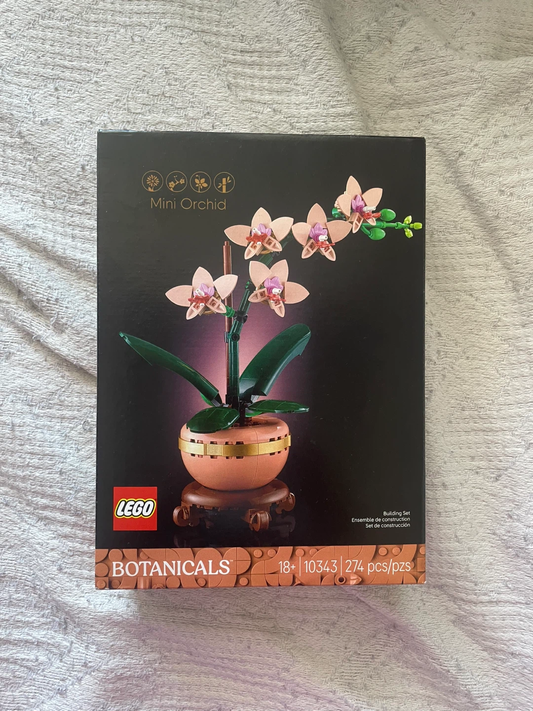 Lego orchid flower