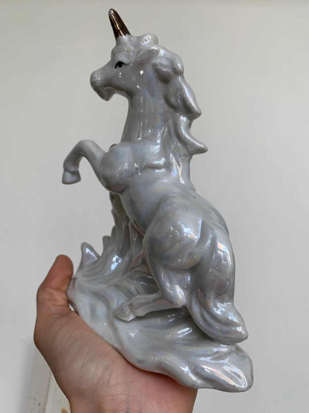 Iridescent Unicorn Ceramic Figurine - photo 2