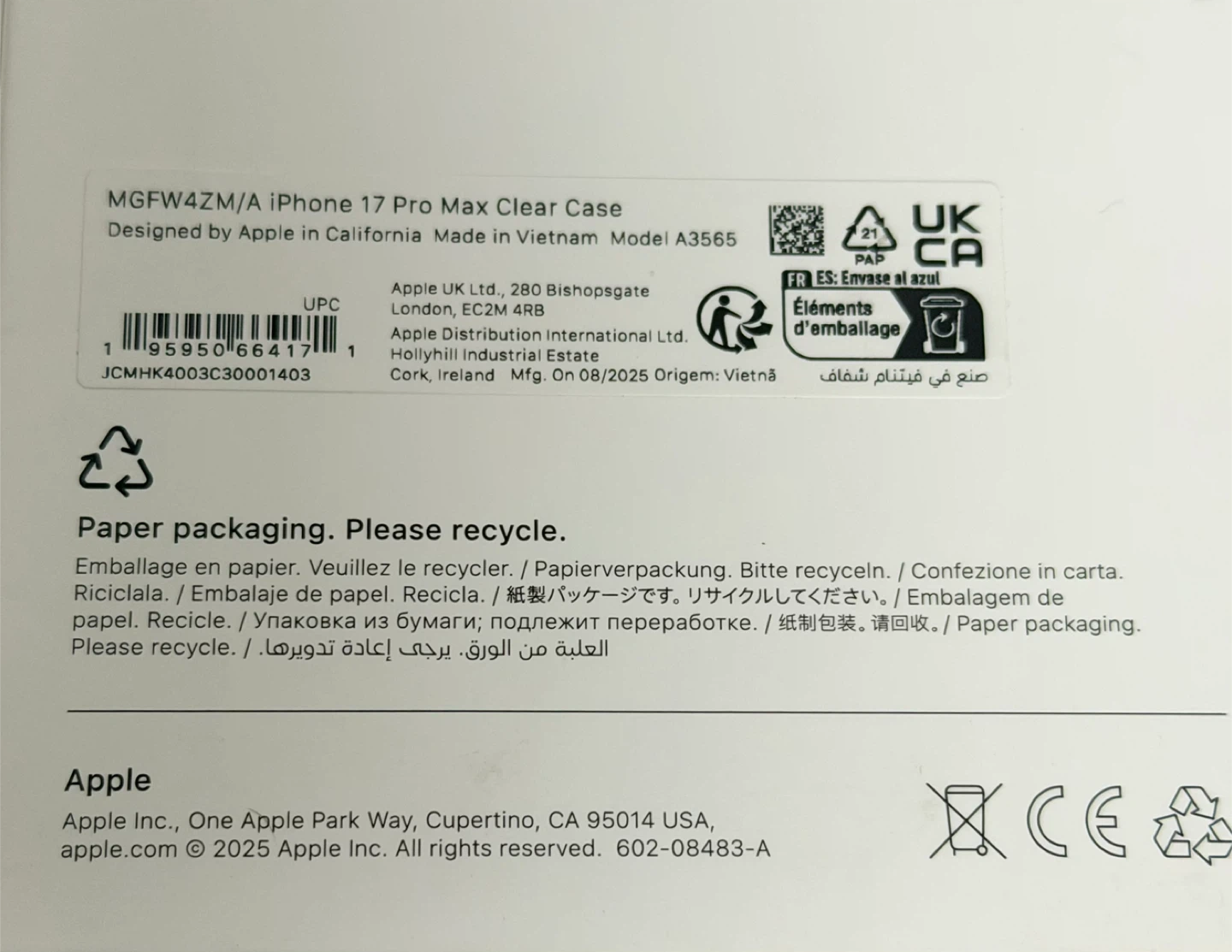 Apple iPhone 17 Pro Max Clear Case - photo 4