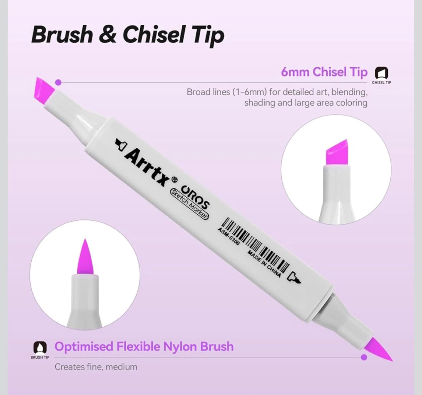 Arrtx OROS Sketch Markers - 66 Colors - photo 4